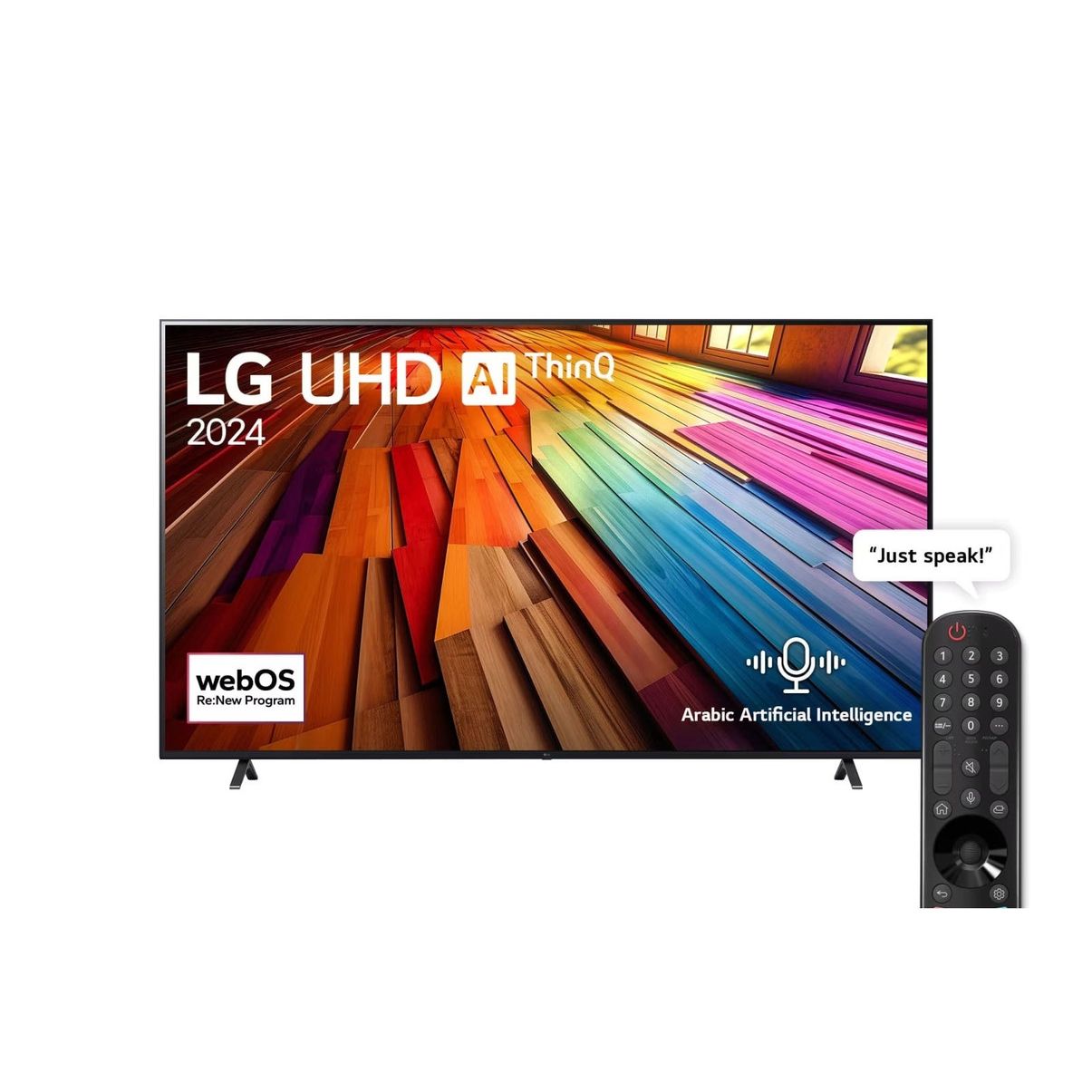 تلفزيون ال جي 43 بوصة 4K UHD سمارت LED مع رسيفر مدمج - 43UT80006LA تلفزيون ال جي 43 بوصة 4K UHD سمارت LED مع رسيفر مدمج - 43UT80006LA